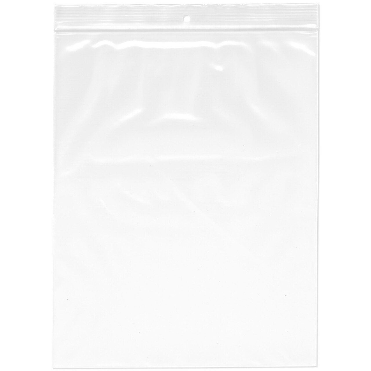 Plymor 8" x 10", 4 Mil with Hang-Hole Heavy Duty Zipper Reclosable Plastic Bags